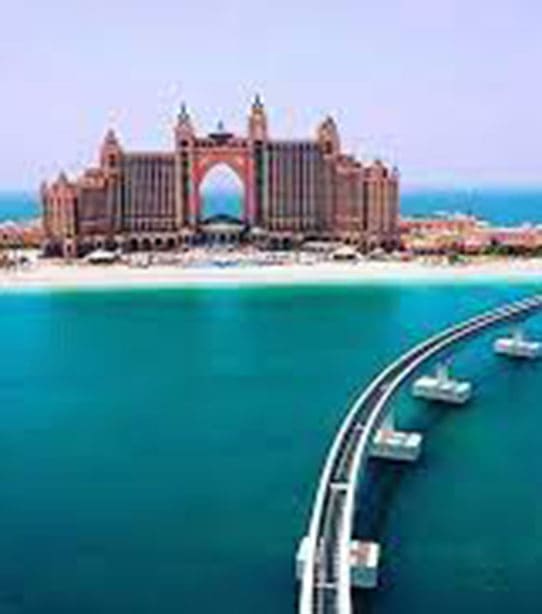 The Palm Monorail one way