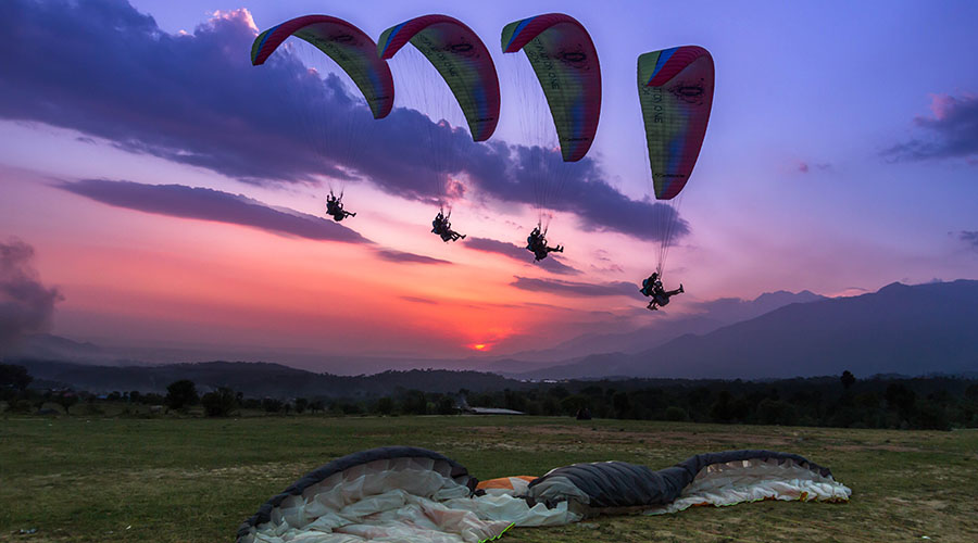 Paragliding, Adventure sports in Himachal